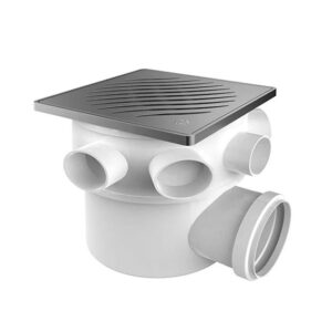 CAIXA SIFONADA GRELHA QUADRADA INOX 150X150X50 TIGRE