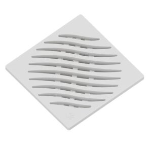 GRELHA QUADRADA BRANCA 100MM TIGRE