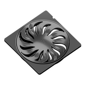 GRELHA QUADRADA TITANIO ABRE FECHA 150MM TIG