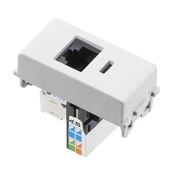 MÓDULO TOMADA RJ11 50115051 BRANCO LIZ TRAMONTINA