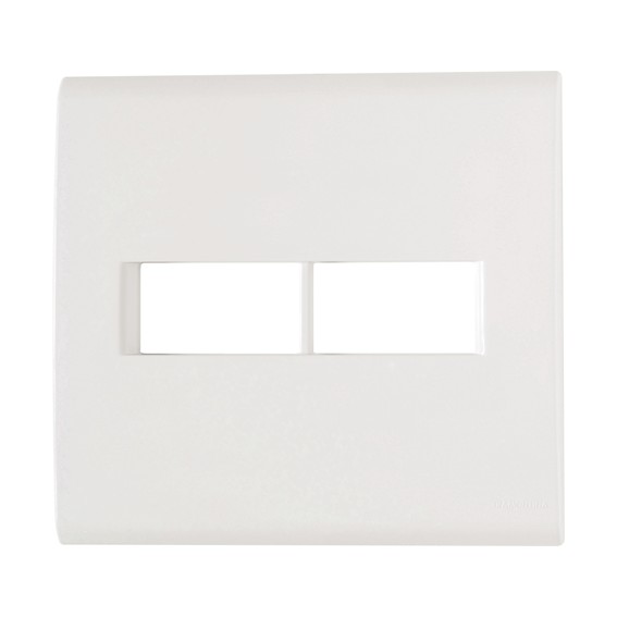 PLACA 4X4'' 2 POS 57106023 BRANCO LIZ TRAMONTINA