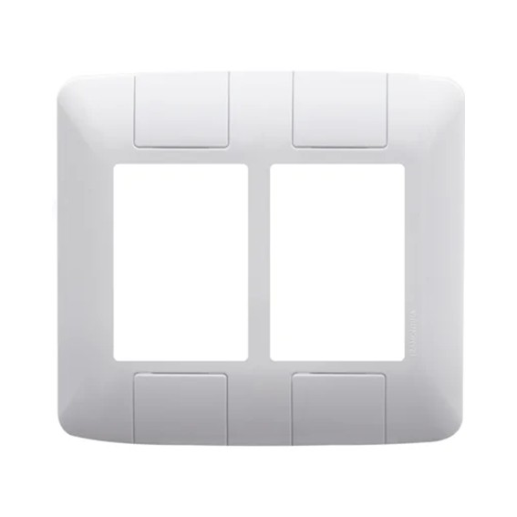 PLACA 4X4'' 6 POS 57203006 BRANCO ARIA TRAMON