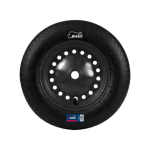 RODA/PNEU MACICO PU 3.50X8'' EIXO1'' BISAO