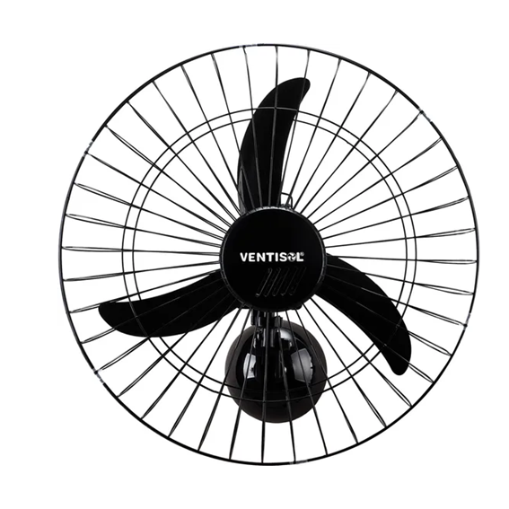 VENTILADOR DE PAREDE PREMIUM 60CM BIVOLT PRETO VENTISOL