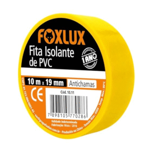 FITA ISOLANTE 19X10 ANTI-CHAMA AMARELA FOXLUX