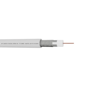 CABO COAXIAL BRANCO 67% SIL