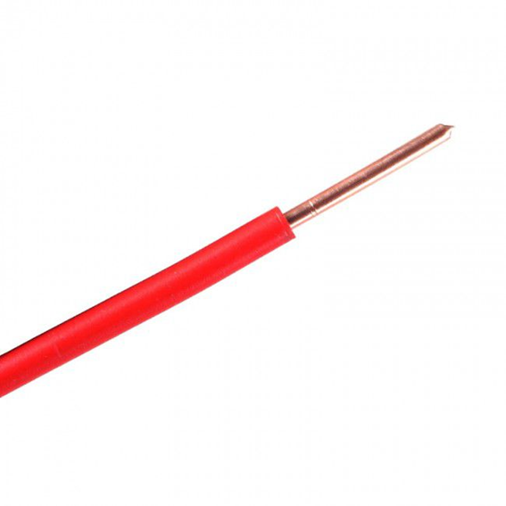 FIO RIGIDO 10.0MM METRO LINEAR VERMELHO