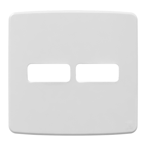 PLACA 4X4'' COM SUPORTE 2 POS BRANCO COMPOSE WEG