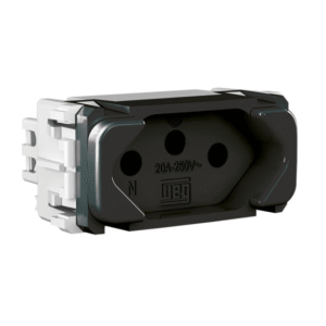 MÓDULO TOMADA  20A PRETA COMPOSE WEG