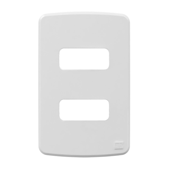 PLACA 4X2''+SUP 2 POS BRANCO COMPOSE WEG