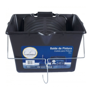 BALDE PVC 15L PINTURA QUADRADO METASUL