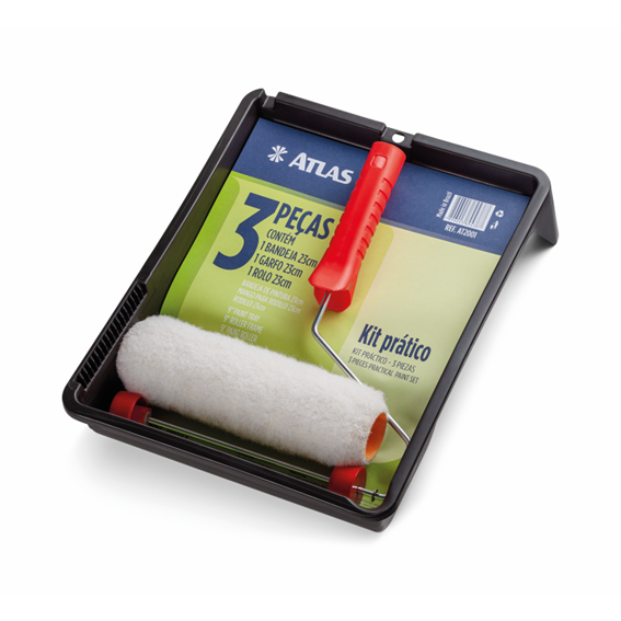KIT PINTURA PRATICO AT2001 3PCS ATLAS