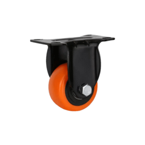 RODIZIO PVC LARANJA FIXO 1.5'' BISAO