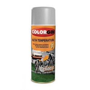 TINTA SPRAY ALTA TEMPERATURA PRETO 350ML COLORGIN