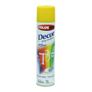 TINTA SPRAY DECOR AMARELO 360ML COLORGIN