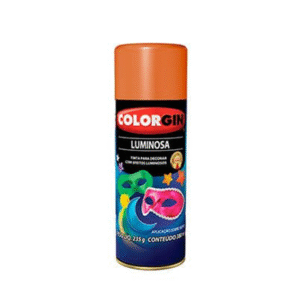 TINTA SPRAY LUM LARANJA 380ML COLORGIN