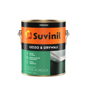 TINTA ACRILICA PARA GESSO DRYWALL FOSCA 3.6L SUVINIL