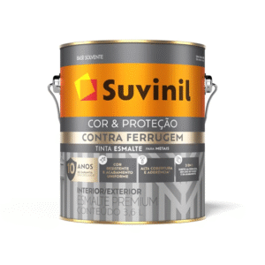 TINTA ESMALTE CONTRA FERRUGEM  BRILHANTE CINZA MÉDIO 3.6L SUVINIL