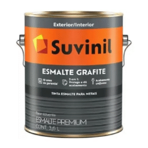 TINTA ESMALTE PREMIUM FOSCO GRAFITE CLARO 3.6L SUVINIL