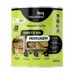 BORRACHA LIQUIDA DIR FERRUGEM PRETO 900ML  HM RUBBER