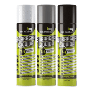 BORRACHA LIQUIDA SPRAY DIR FERRUGEM CINZA 240G HMM RUBBER
