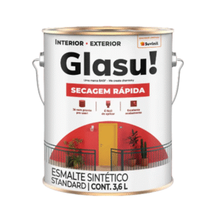 TINTA ESMALTE SINTÉTICO SECA RÁPIDO BILHANTE AMARELO OURO 3.6L GLASU