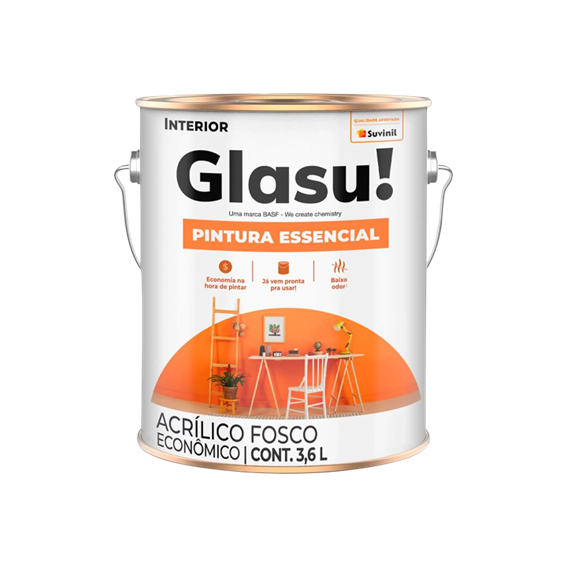 TINTA PINTURA ESSESNCIAL FOSCO GELO 3.6LT GLASU