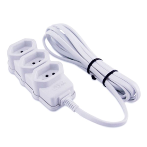 EXTENSÃO 2P+T 10A 5M 3 TOMADA FORCELINE
