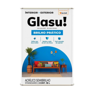 TINTA ACRILICA SEMI BRILHO BRANCO NEVE 18LT GLASU