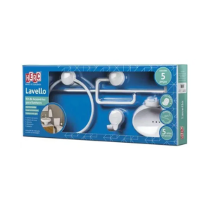 KIT PARA BANHEIRO 5 PEÇAS LAVELLO 4090 HERC