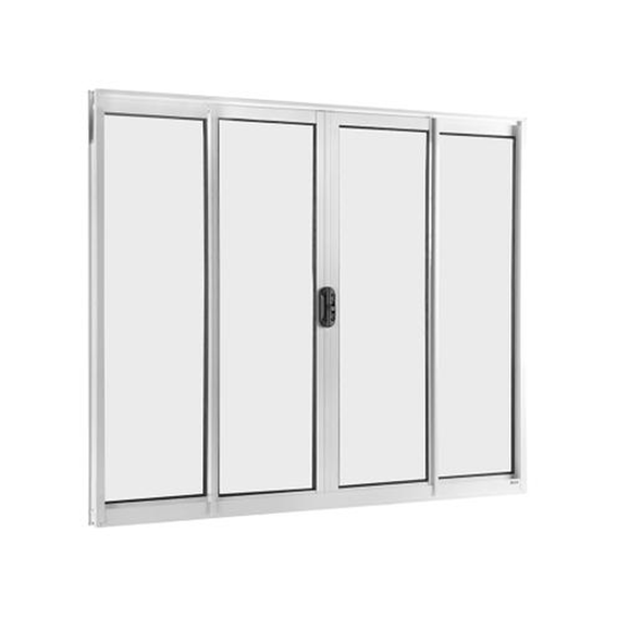 JANELA CORERR 100X120 4 FOLHAS BRANCA KGO