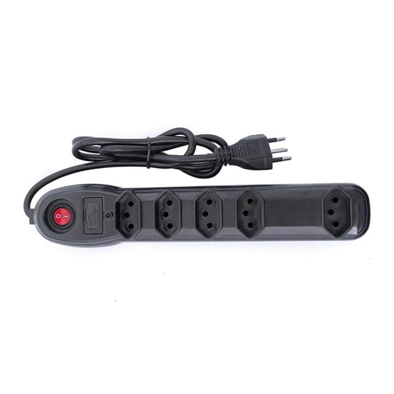 FILTRO LINHA 5 TOMADA PRETA MEGATRON