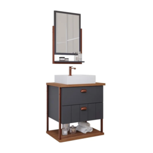 ARMÁRIO KIT UNI TITANIO/FREIJO 60CM MGM