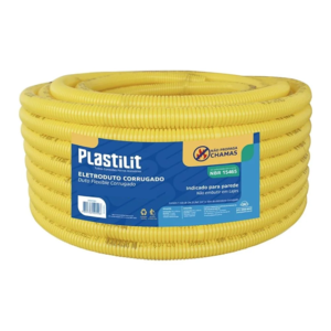 ELETRODUTO CORRUGADO 25MM AMARELO 10MT PLASTILIT
