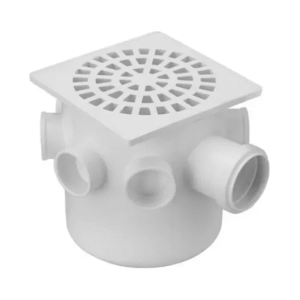 CAIXA SIFONADA PARA GRELHA QUADRADA BRANCA 250X172X50 PLASTILI