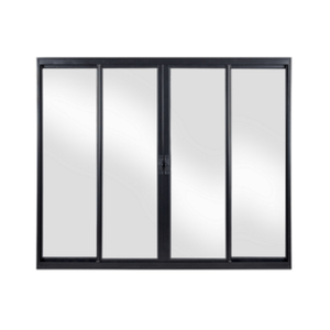 JANELA CORRER 100X120 4 FOLHAS PRETA 5211 RELI