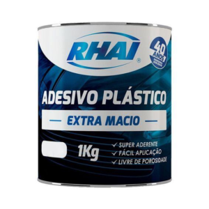 ADESIVO PLASTICO MACIO 1KG CINZA RHAI