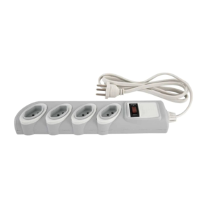 FILTRO LINHA 4 TOMADAS BIVOLT CINZA DANEVA