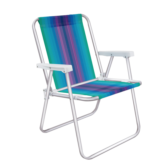 CADEIRA PRAIA ALUMINIO ALTA MOR