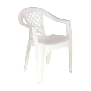 CADEIRA PVC POLTRONA IGUAPE BRANCA TRAMONTINA