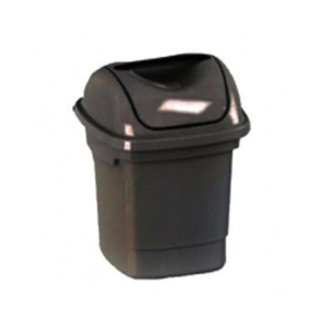 LIXEIRA BASCULANTE 10L 1241 PRETA PLASVALE