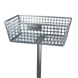 LIXEIRA EXTERNA GRADE SIMPLES GALVANIZADA