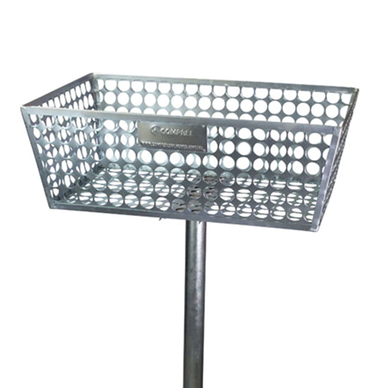 LIXEIRA EXTERNA GRADE SIMPLES GALVANIZADA