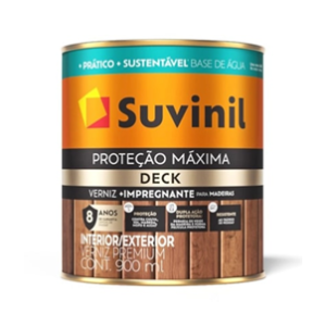 VERNIZ AGUA PROTEÇÃO MAXIMA DECK ACETINADO  IMBUIA 0,9L SUVINIL