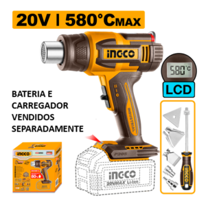 SOPRADOR TÉRMICO 20V HGLI2058 LCD INGCO