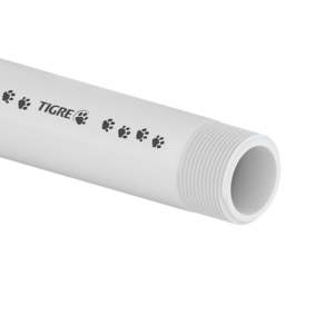 TUBO ROSCA BRANCO 1.1/2" 6M TIGRE